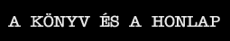 A könyv